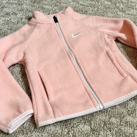 Nike Girls' Arctic High Pile Fleece Jacket—Echo Pink 2T - Picture 3 of 8